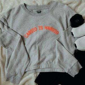 Aerie cropped crew neck